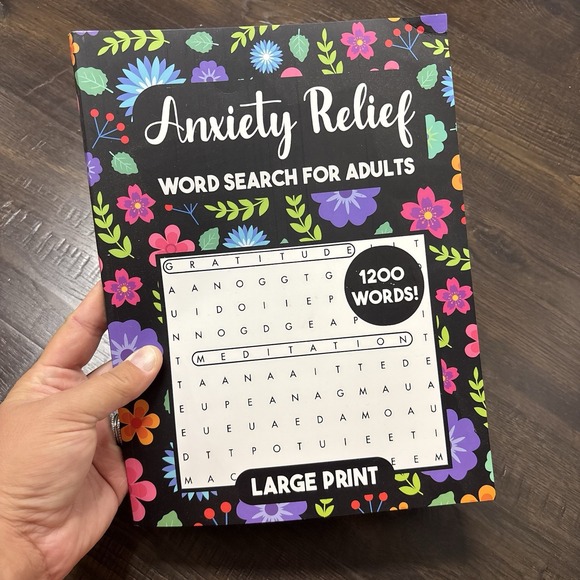 Templeton Other - 1200 Large Print Word Search for Adults Anxiety Relief by Book New